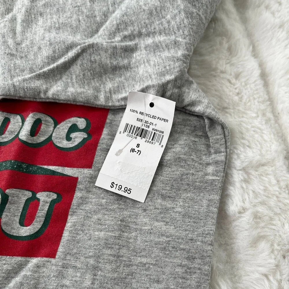 NWT Kids GAP Christmas Story T-Shirt (Gray) S / 6-7